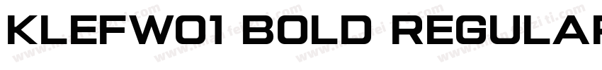 KlefW01 Bold Regular字体转换
